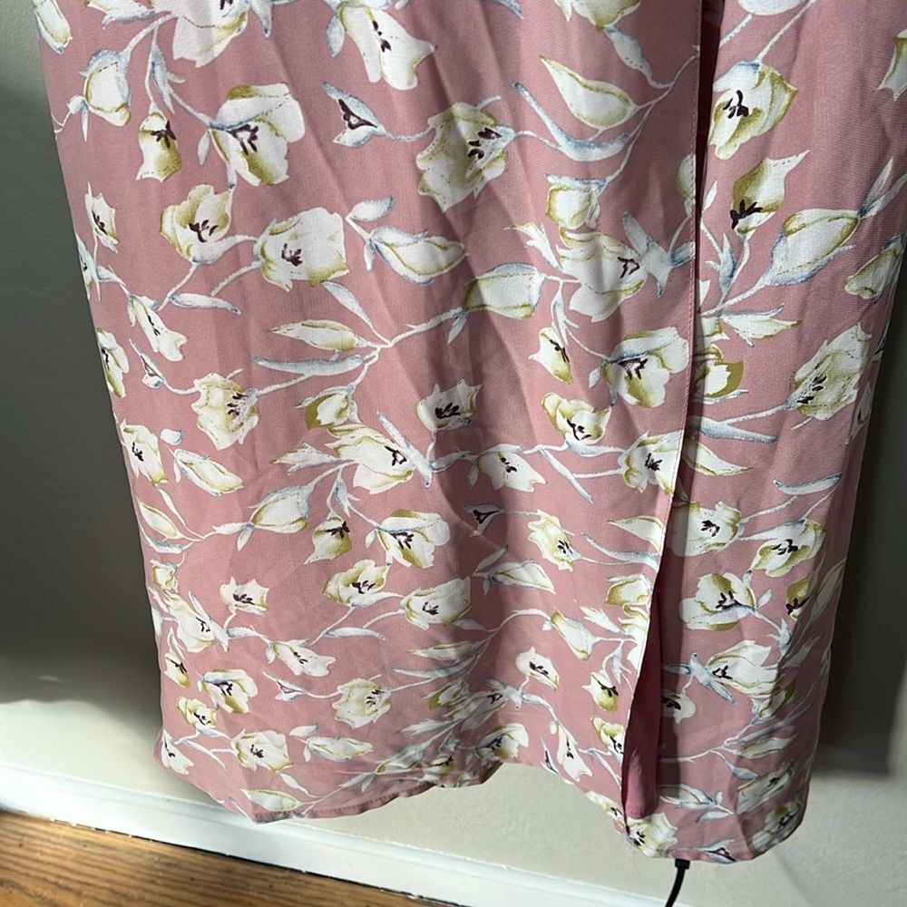 Boohoo FLORAL FRILL DETAIL WRAP MAXI DRESS - Picture 8 of 12